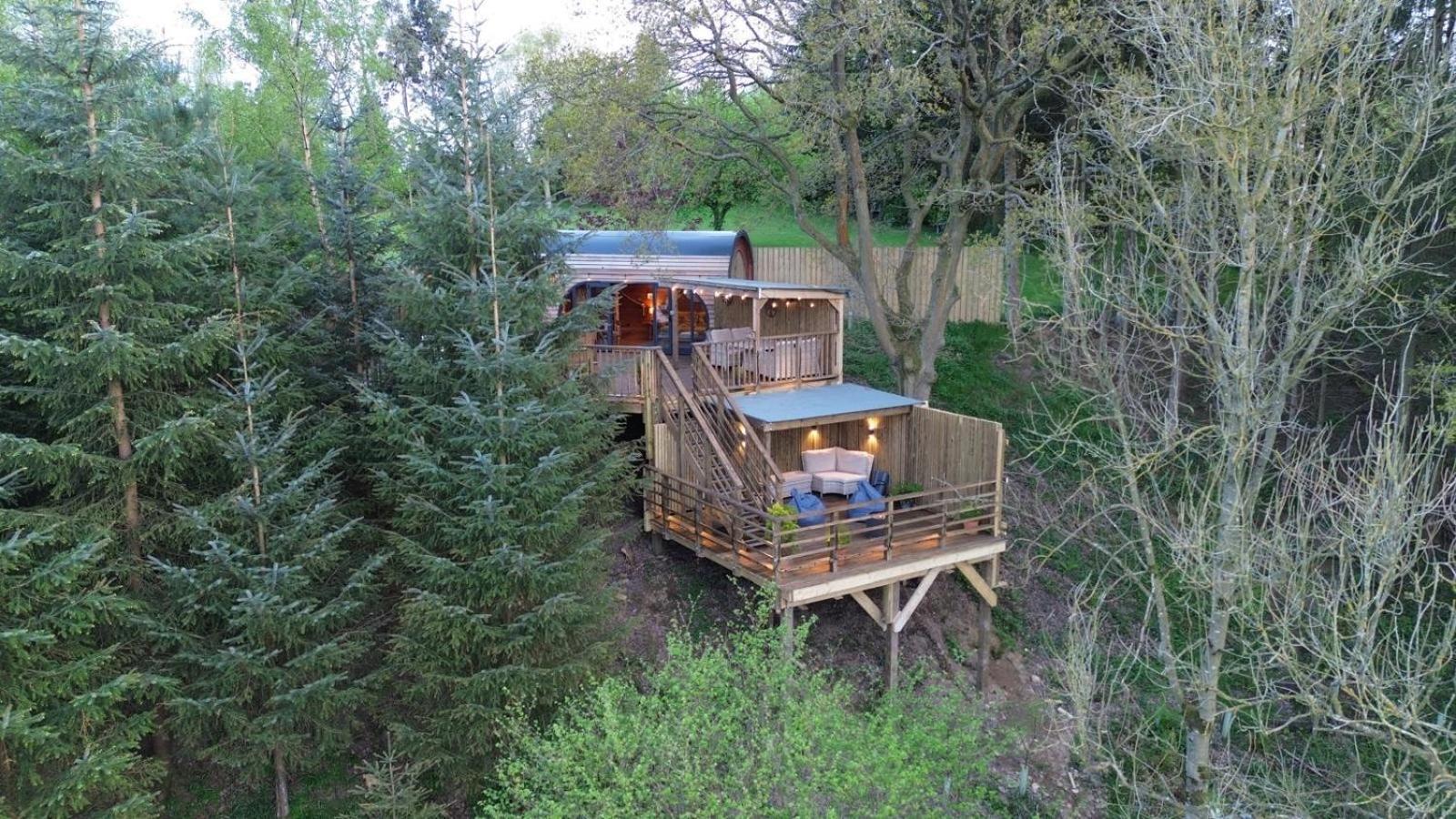 ריצ'מונד The Pines Treehouse At Treetops Hideouts מראה חיצוני תמונה